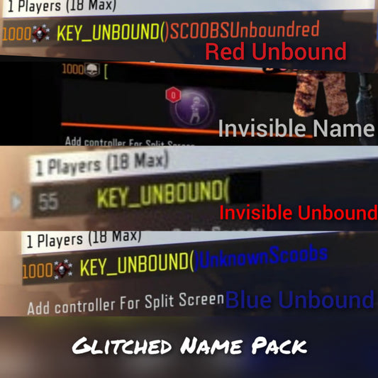 #7 Glitched Name Pack - PS Only